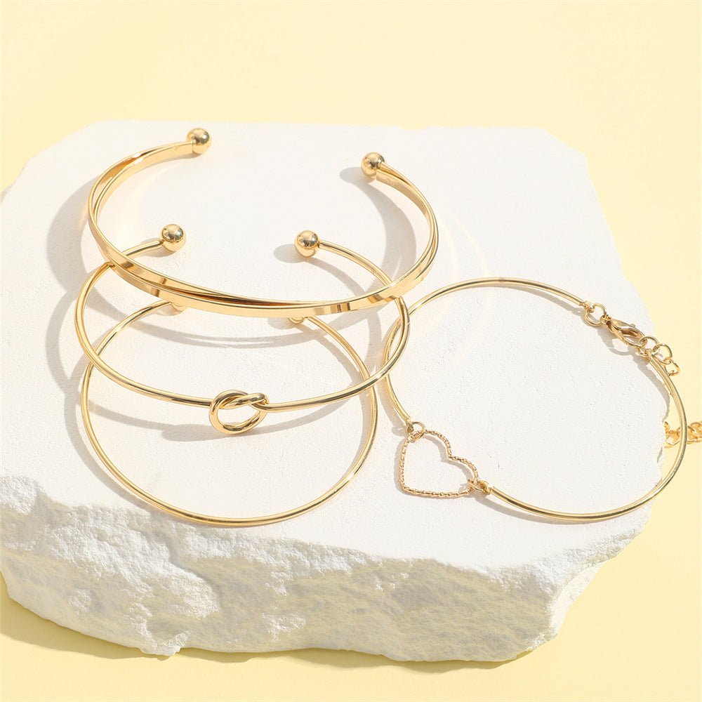 4 Fashion Multi - layer Geometric Charm Bracelets - jewel nook