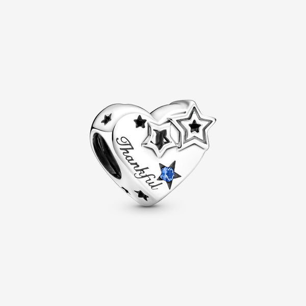 Thankful Heart & Stars Charm