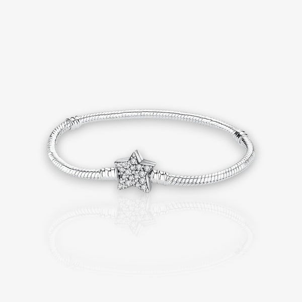 Snake Mesh Bracelet Asymmetrical Star Clasp