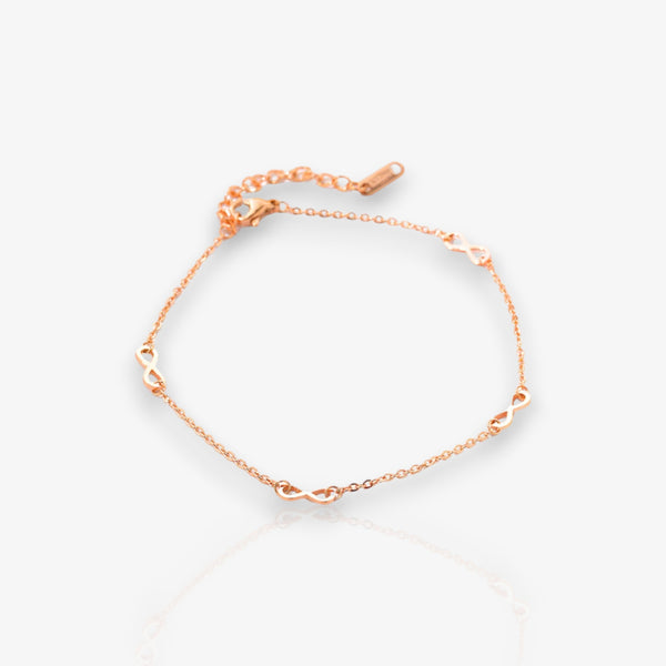 Rose gold anklet