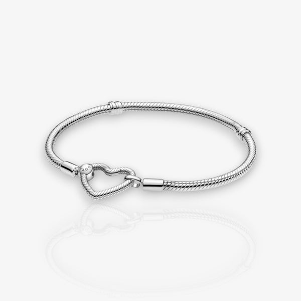 Snake Mesh Bracelet Heart Clasp