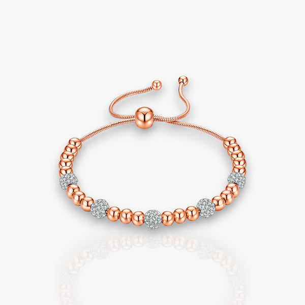 Titanium steel rose gold bracelet