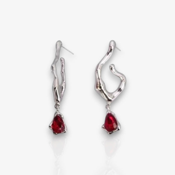 European And American  Gem Earrings