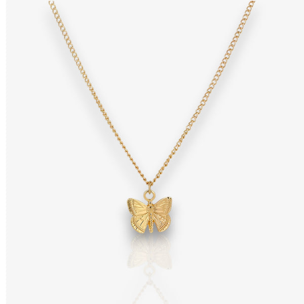 Wild small butterfly metal  necklaces