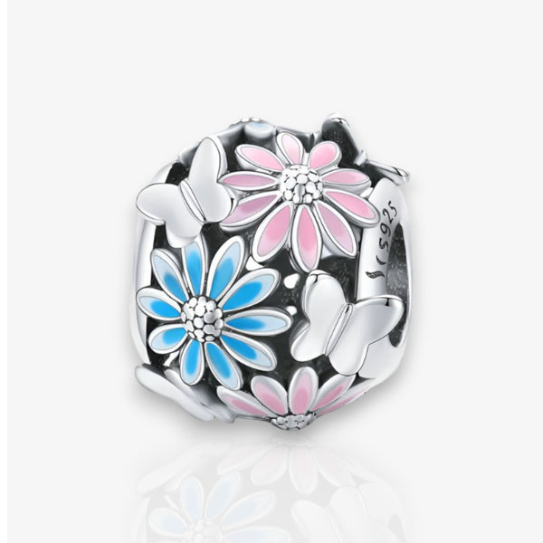 Daisy Butterfly Charm