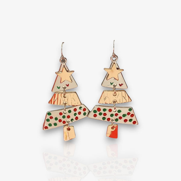 Christmas Tree Necklace And Earrings - jewel nook