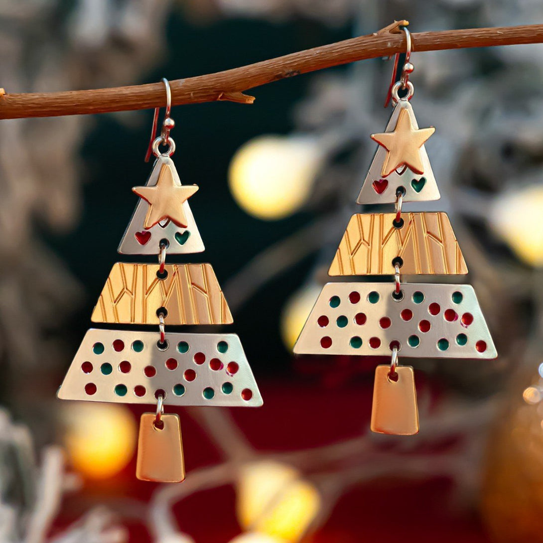 Christmas Tree Necklace And Earrings - jewel nook