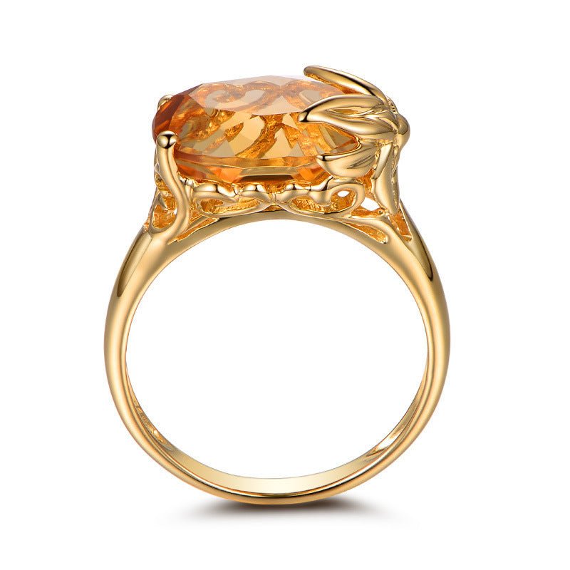 Citrine Gemstone Ring - jewel nook