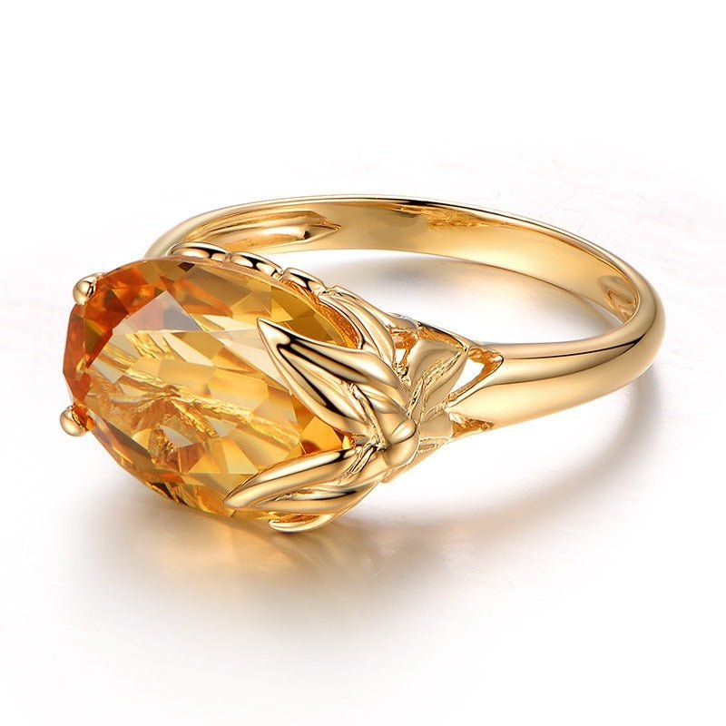 Citrine Gemstone Ring - jewel nook