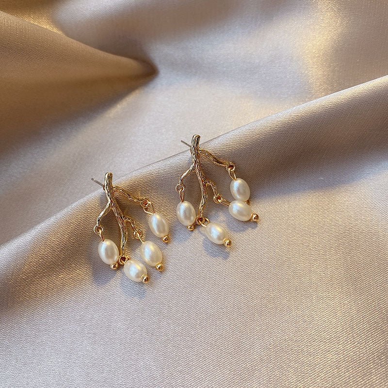 Pearl branch earrings - jewel nook